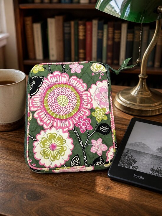 Vera Bradley Other - Vera Bradley Olivia Pink & Green Neoprene Tablet Case / Sleeve, Kindle Holder